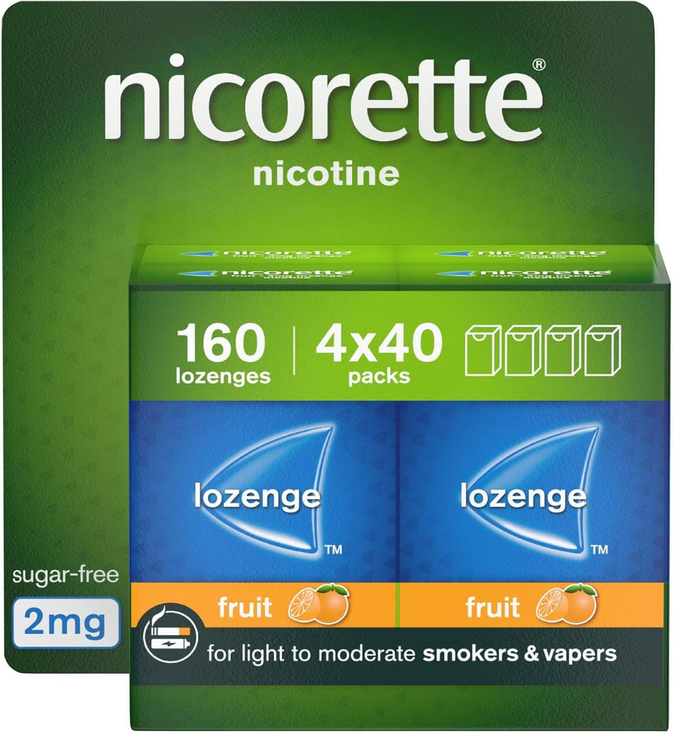Nicorette Lozenge Fruit 2mg - 160 Lozenges