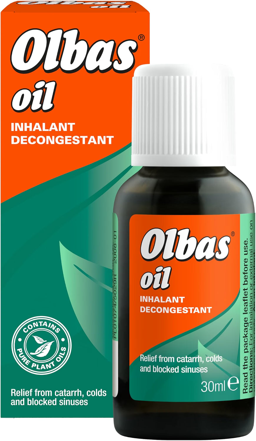 Olbas Oil Inhalant Decongestant for Blocked Nose & Catarrh - 30ml