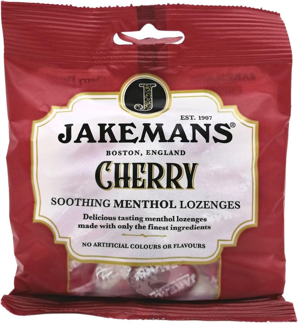 Jakemans Cherry Menthol Lozenges - 73g