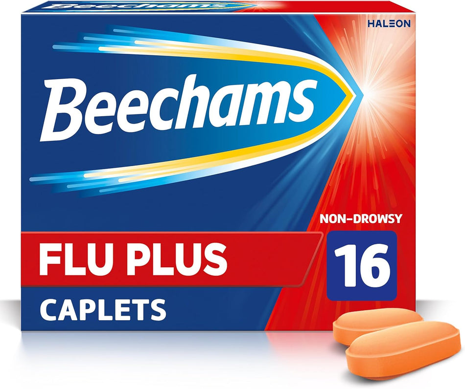 Beechams Flu Plus Caplets - 16 Caplets