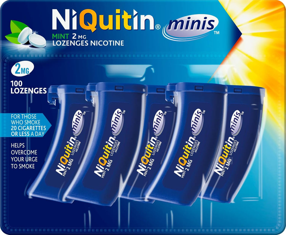 Niquitin Mini Mint 2mg Lozenges - 100 Lozenges