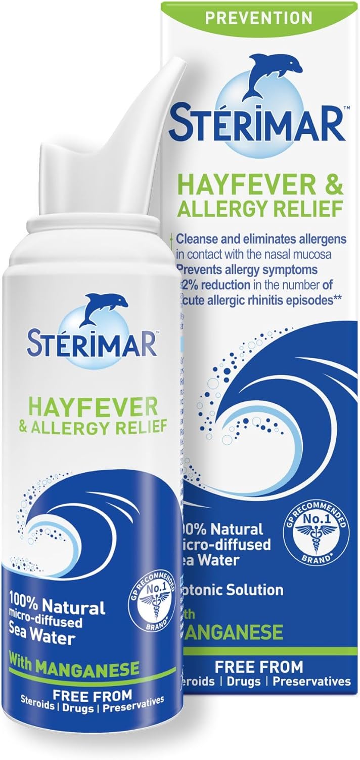 Sterimar Hayfever & Allergy Relief Sea Water Nasal Spray with Manganese - 50ml
