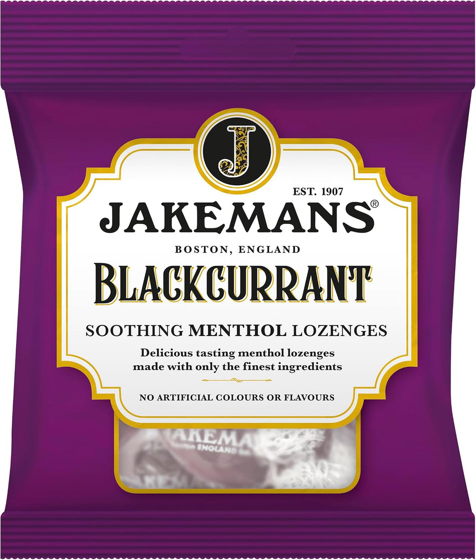 Jakemans Blackcurrant Menthol Lozenges - 73g