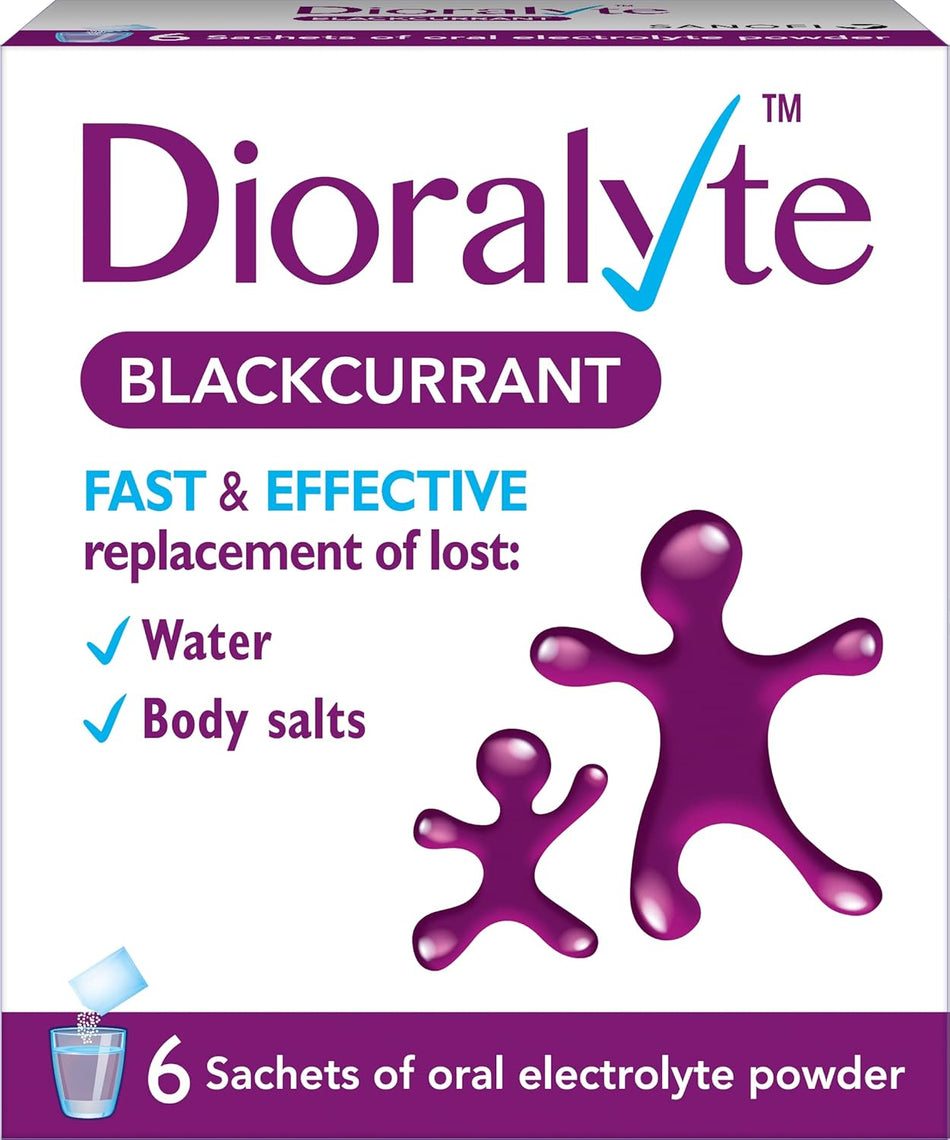 Dioralyte Blackcurrant Sachets - 6 Sachets