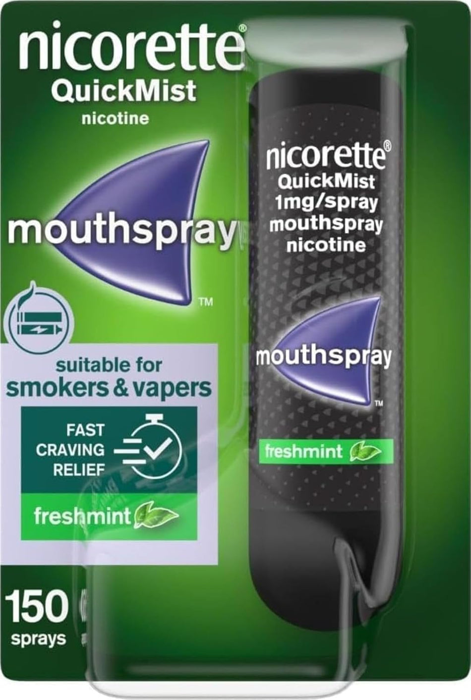 Nicorette QuickMist Freshmint 1mg - 150 Sprays