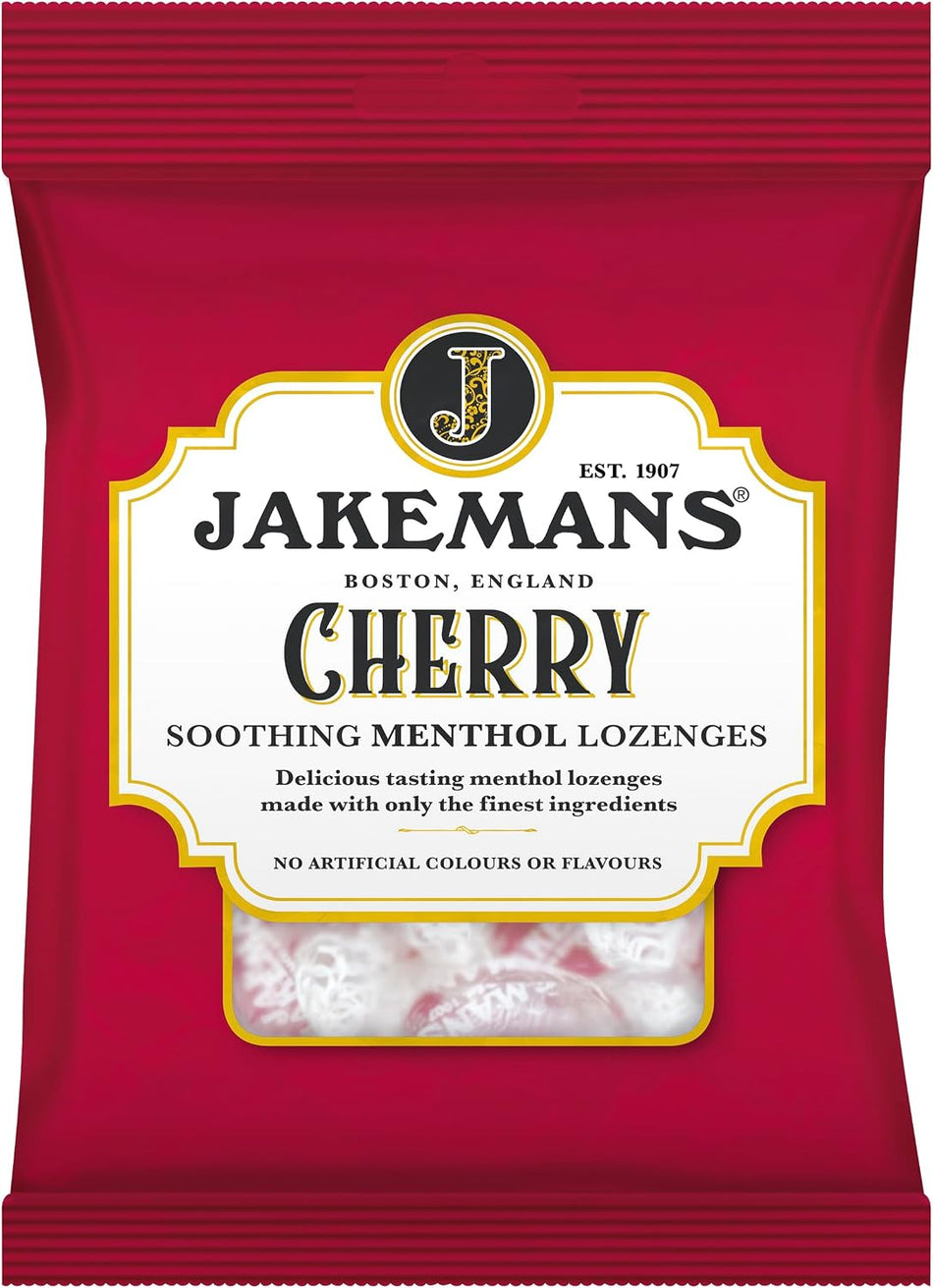 Jakemans Cherry Menthol Lozenges - 160g