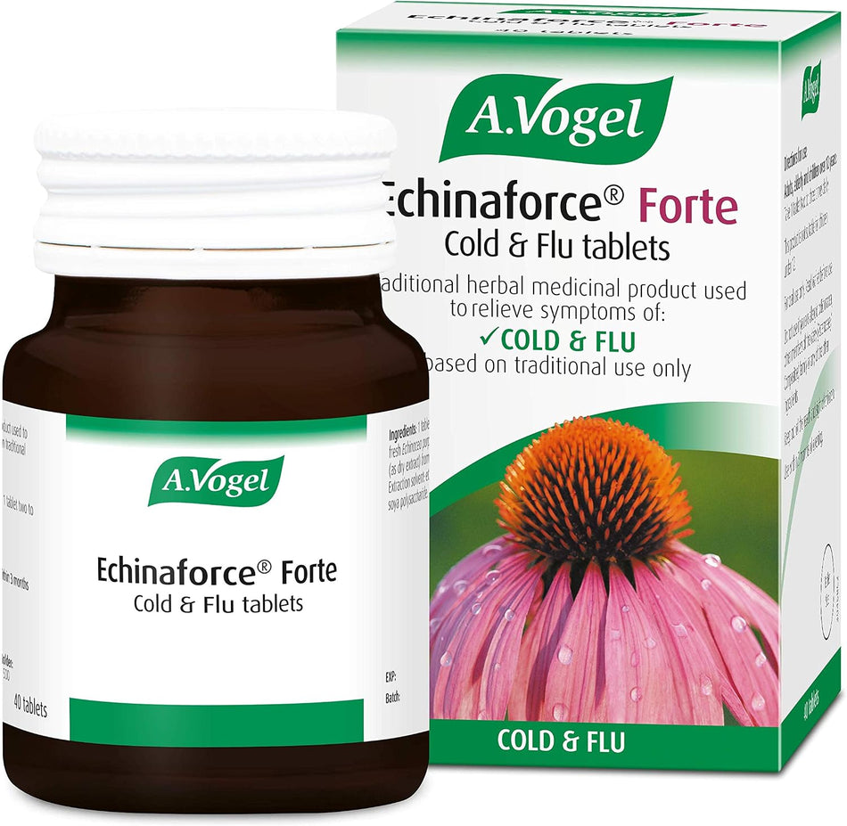 A Vogel Echinaforce Forte Cold and Flu Tablets - 40 Tablets