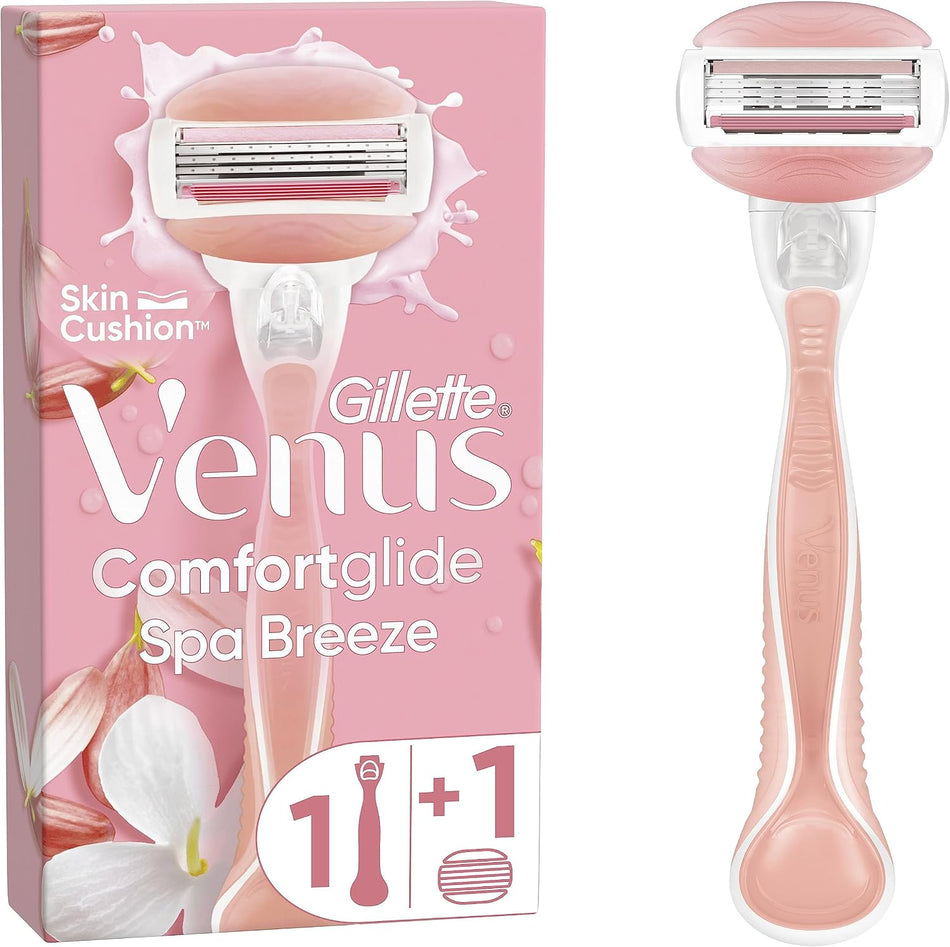 Gillette Venus ComfortGlide Spa Breeze Razor + 1 Blade