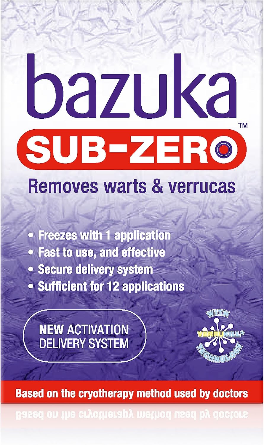 Bazuka Sub-Zero Wart & Verruca Freeze Treatment - 50ml