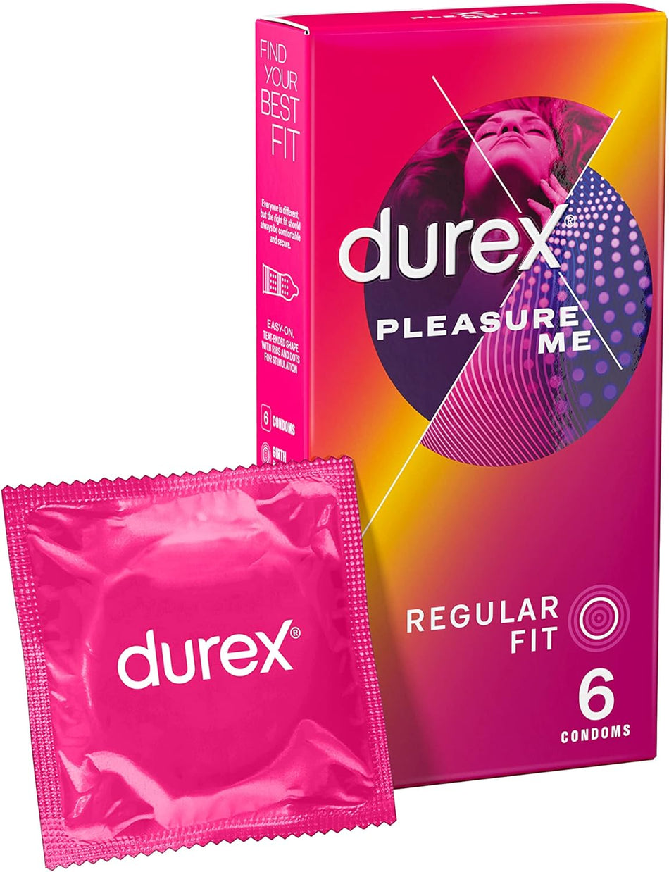 Durex Pleasure Me Condoms - 6 Condoms