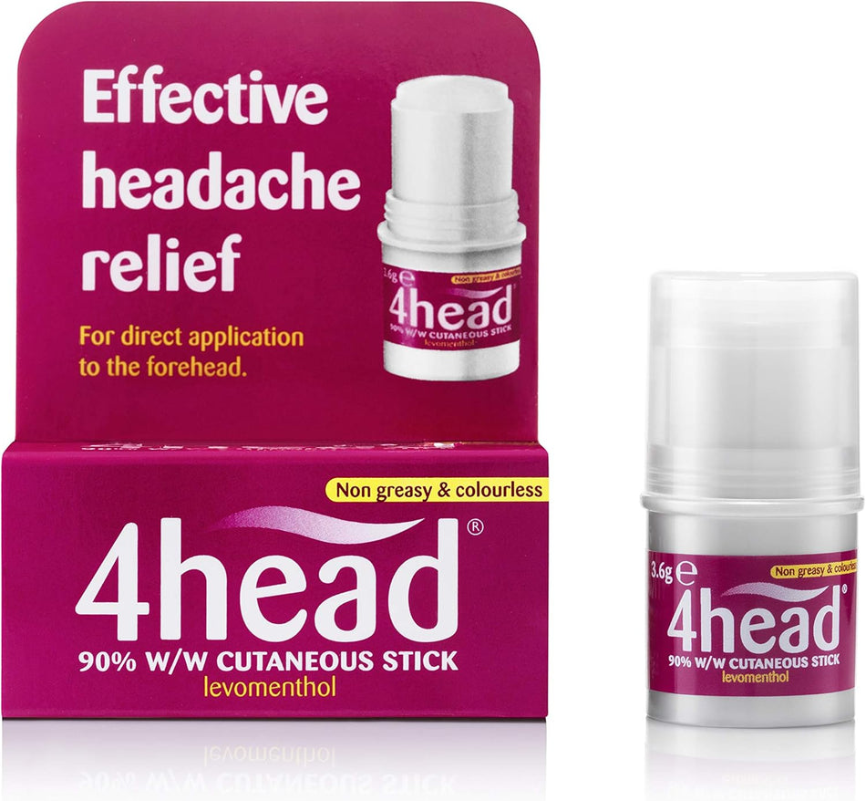 4Head Headache Treatment Stick - 3.6g