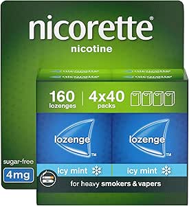 Nicorette 4mg Lozenges Mint - 160 Lozenges