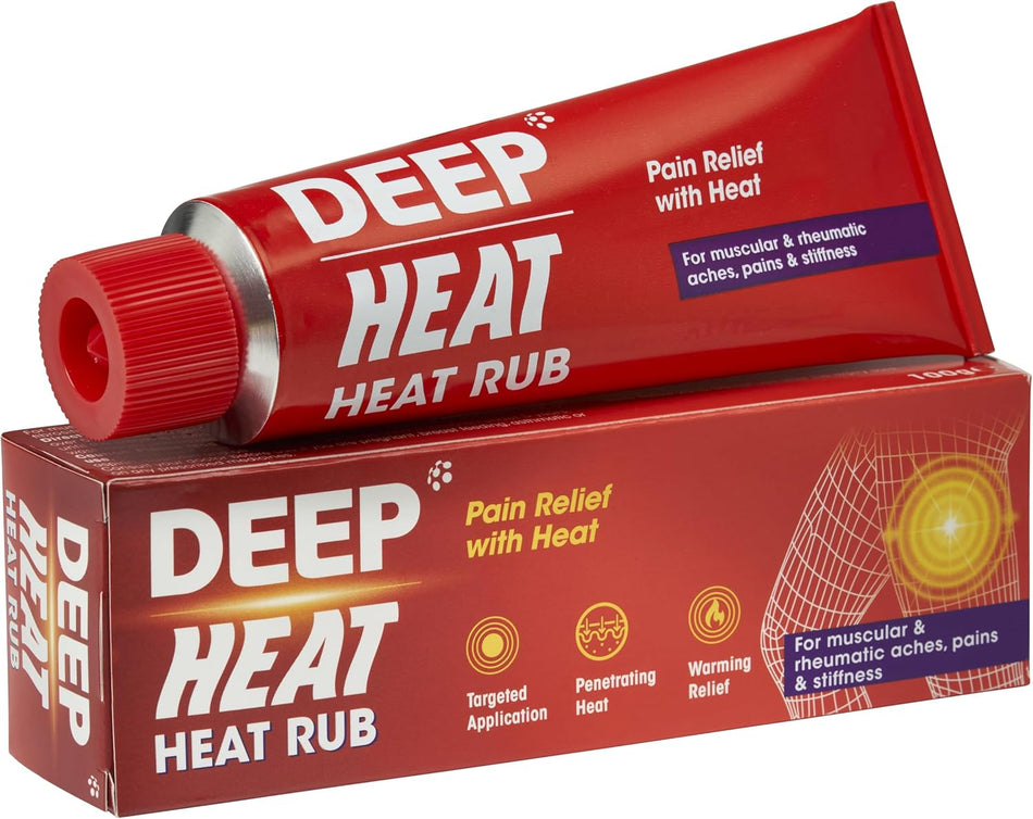 Deep Heat Pain Relief Heat Rub - 100g