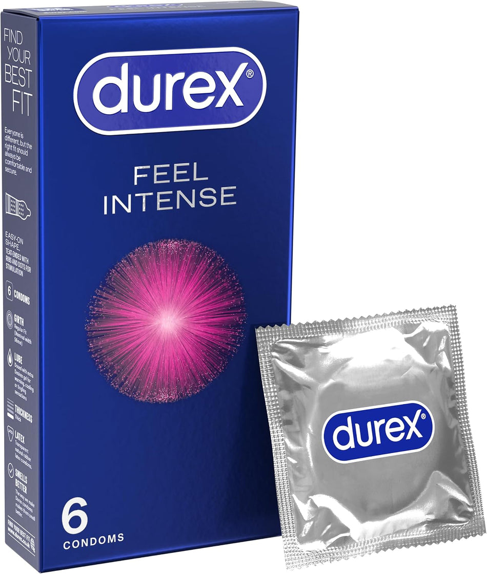 Durex Intense Condoms - 6 Condoms