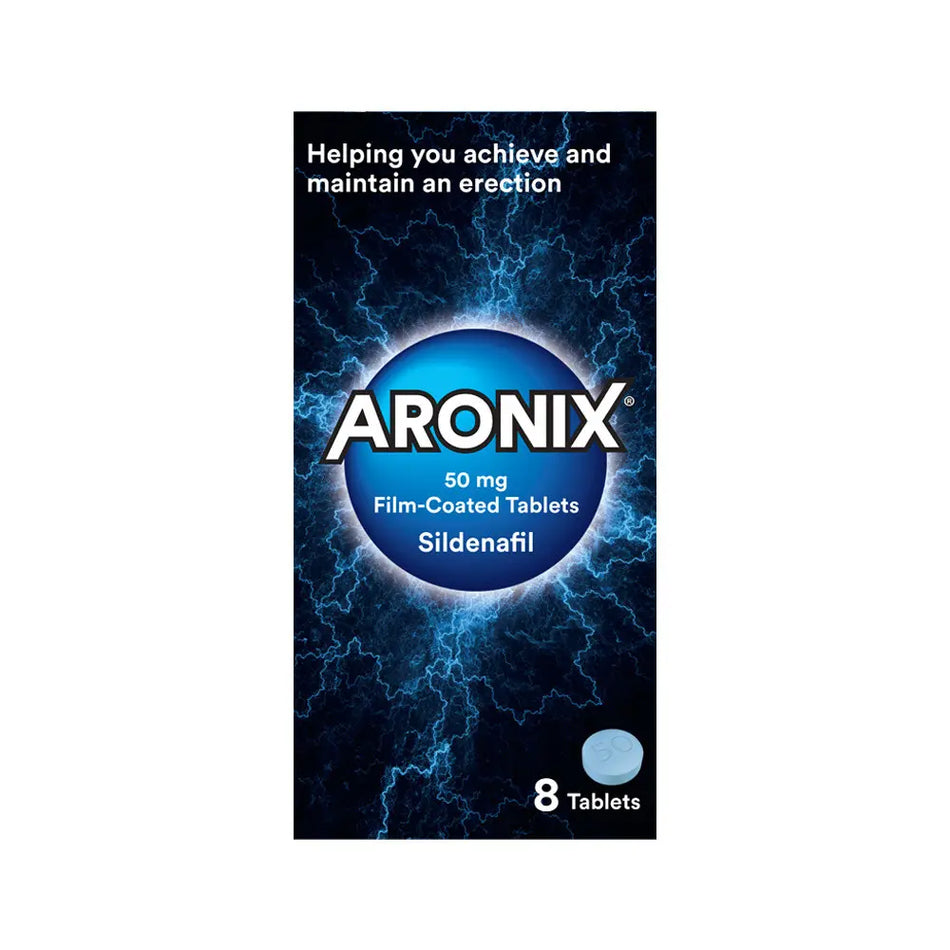 Aronix Sildenafil 50mg Erectile Dysfunction Tablets - 4 Tablets