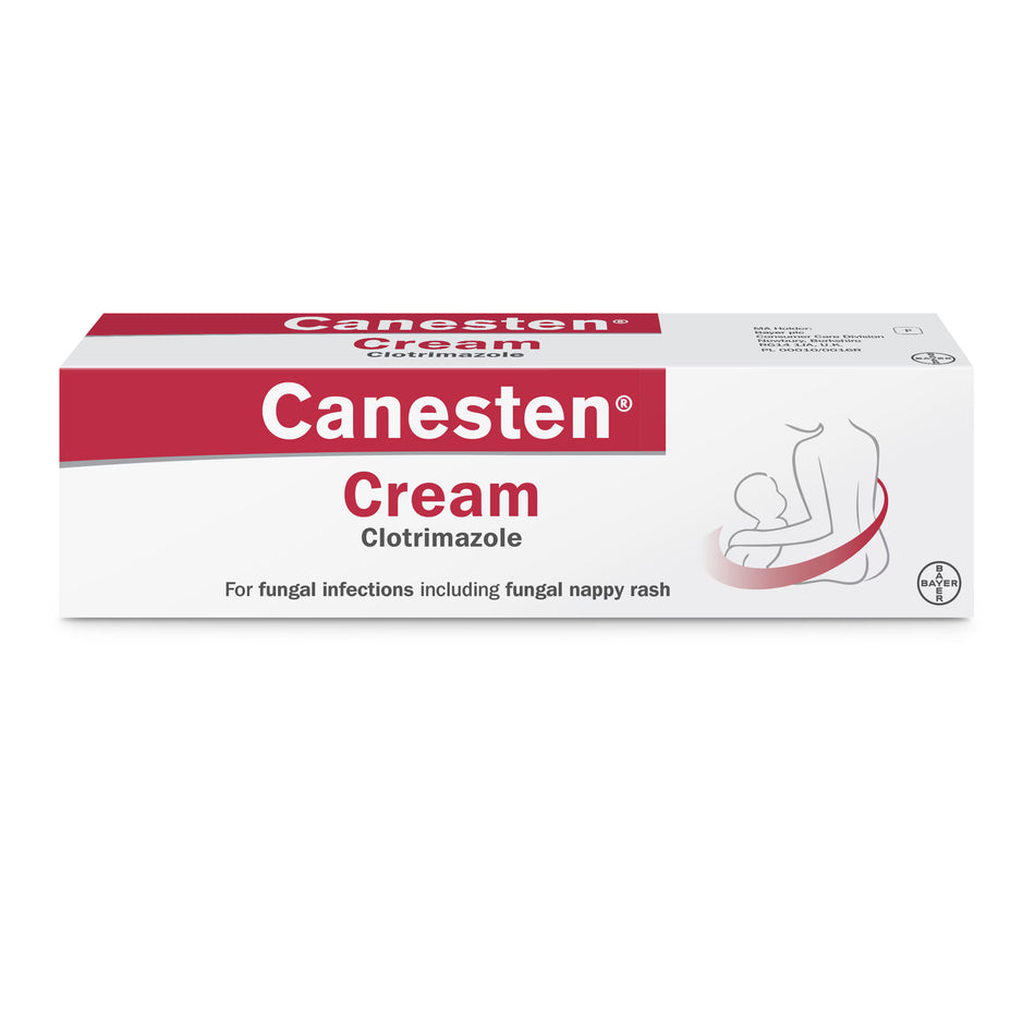 Canesten 1% Clotrimazole Antifungal Cream for Fungal Skin Infections - 20g