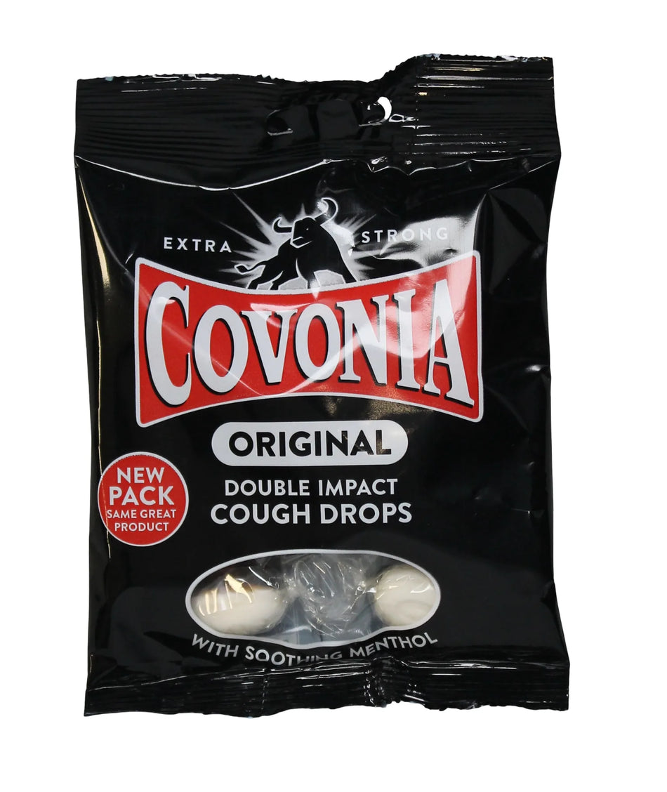 Covonia Original Double Impact Cough Drops Bag Extra Strong - 51g