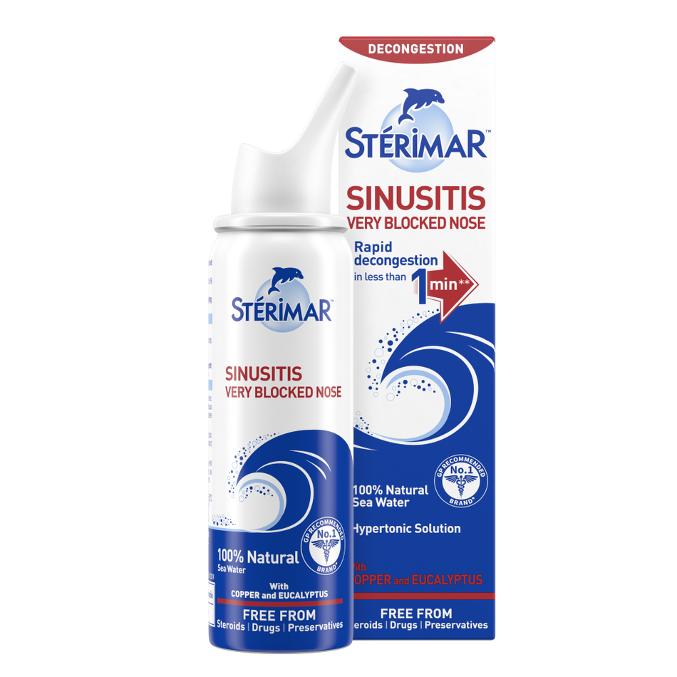 Sterimar Sinusitis & Very Blocked Nose Hypertonic Sea Water Nasal Spray - 50ml