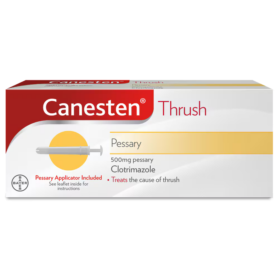 Canesten Thrush Pessary 500mg Clotrimazole with Applicator - Single Dose