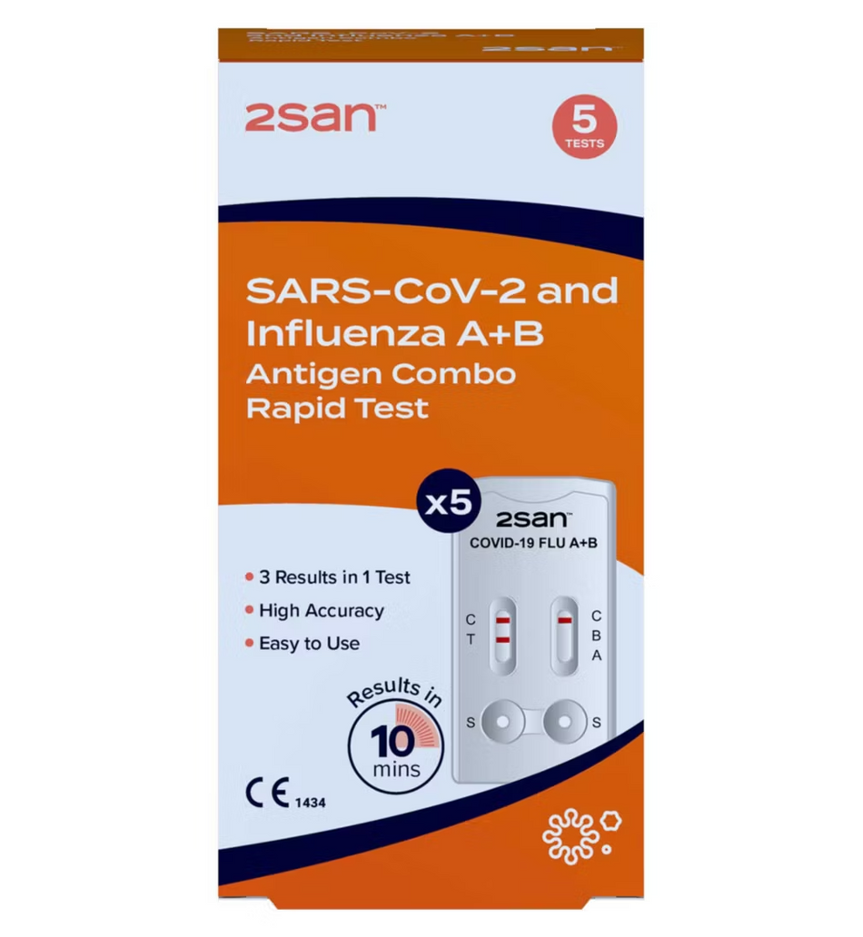 2san Covid-19 & Flu Test - 5 Tests
