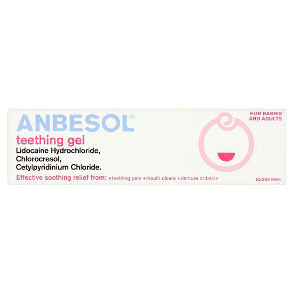 Anbesol Teething Gel Lidocaine for Babies from 5 Months - 10g