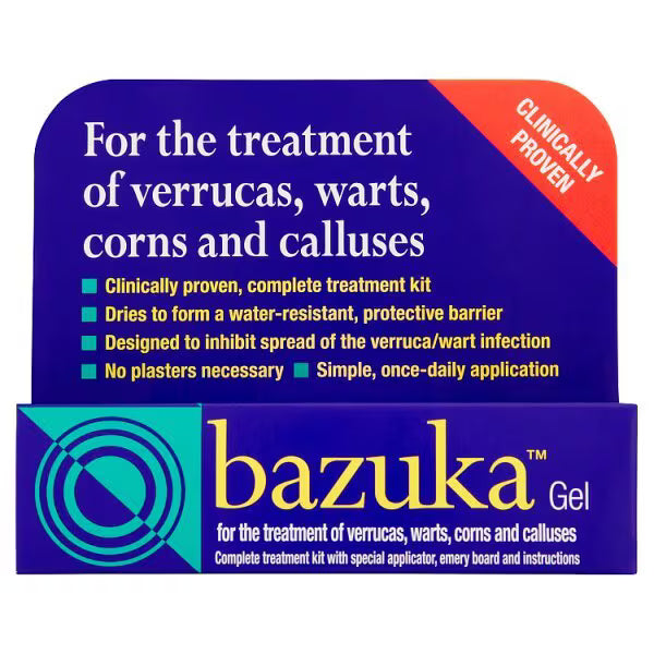 Bazuka Gel Salicylic Acid Verruca, Wart, Corn & Callus Treatment - 5g