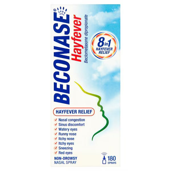 Beconase Hayfever Relief for Adults Beclometasone Nasal Spray - 180 Sprays