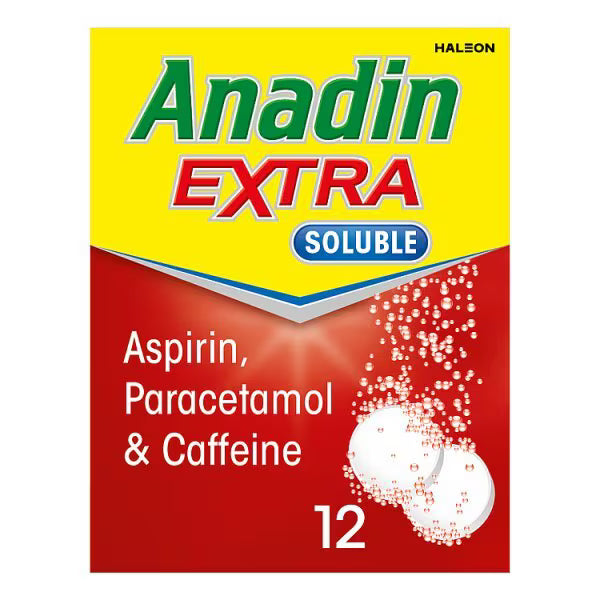 Anadin Extra Soluble Tablets - 12 Tablets