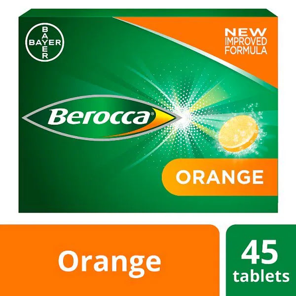 Berocca Effervescent Tablets Orange - 45 Tablets