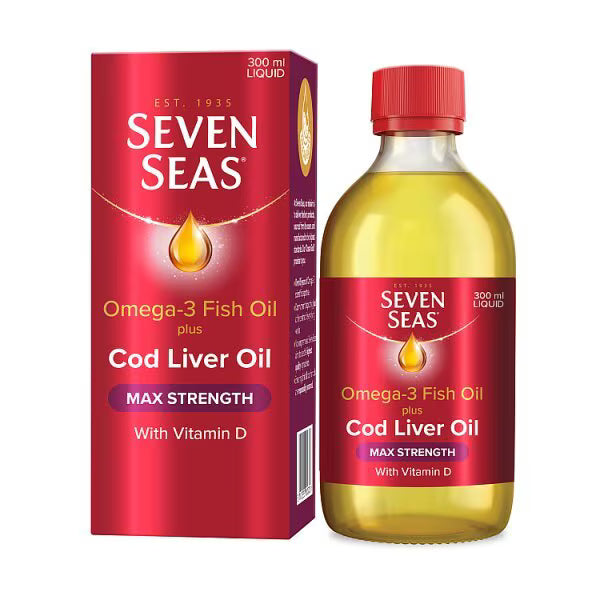 Seven Seas Cod Liver Oil Max Strength with Vitamin D - 300ml