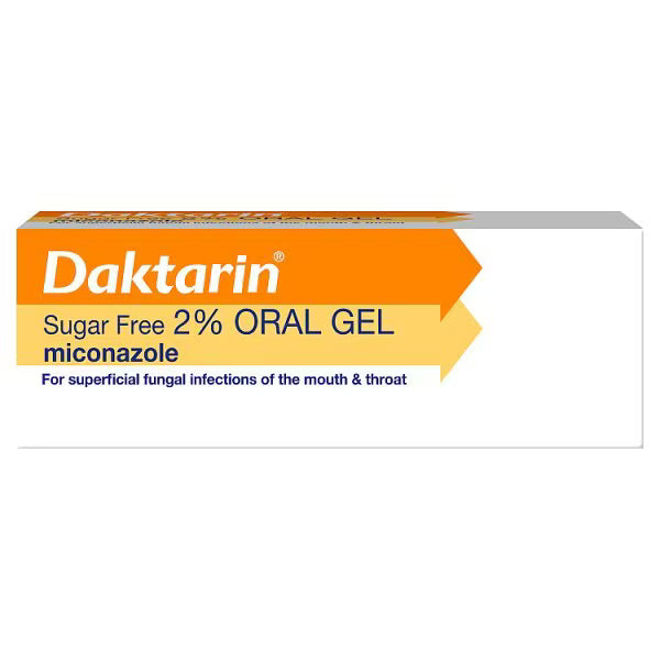 Daktarin Sugar Free 2% Oral Gel Miconazole for Oral Thrush from 4 Months - 15g
