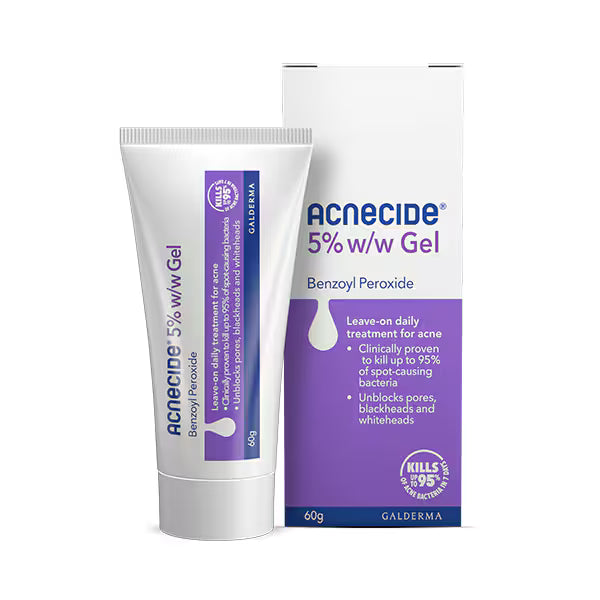 Acnecide 5% Benzoyl Peroxide Gel for Acne - 60g