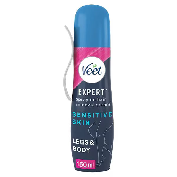 Veet Expert Spray On Hair Removal Cream Sensitive - 150ml