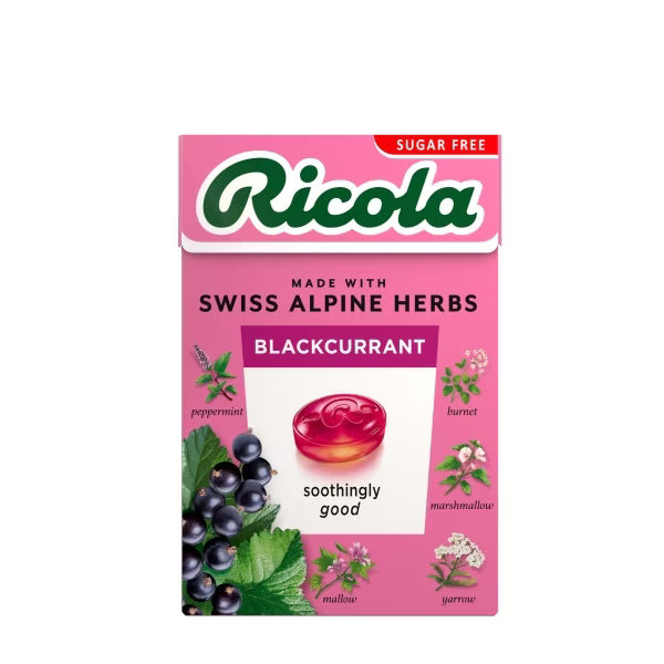 Ricola Blackcurrant Sugar Free Herb Lozenges - 45g