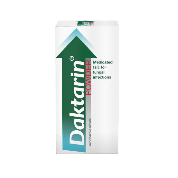 Daktarin Powder Miconazole 2% Medicated Talc for Fungal Skin Infections - 20g