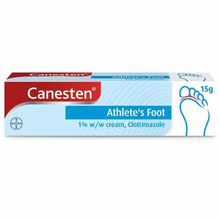 Canesten Athlete's Foot 1% Clotrimazole Cream - 15g