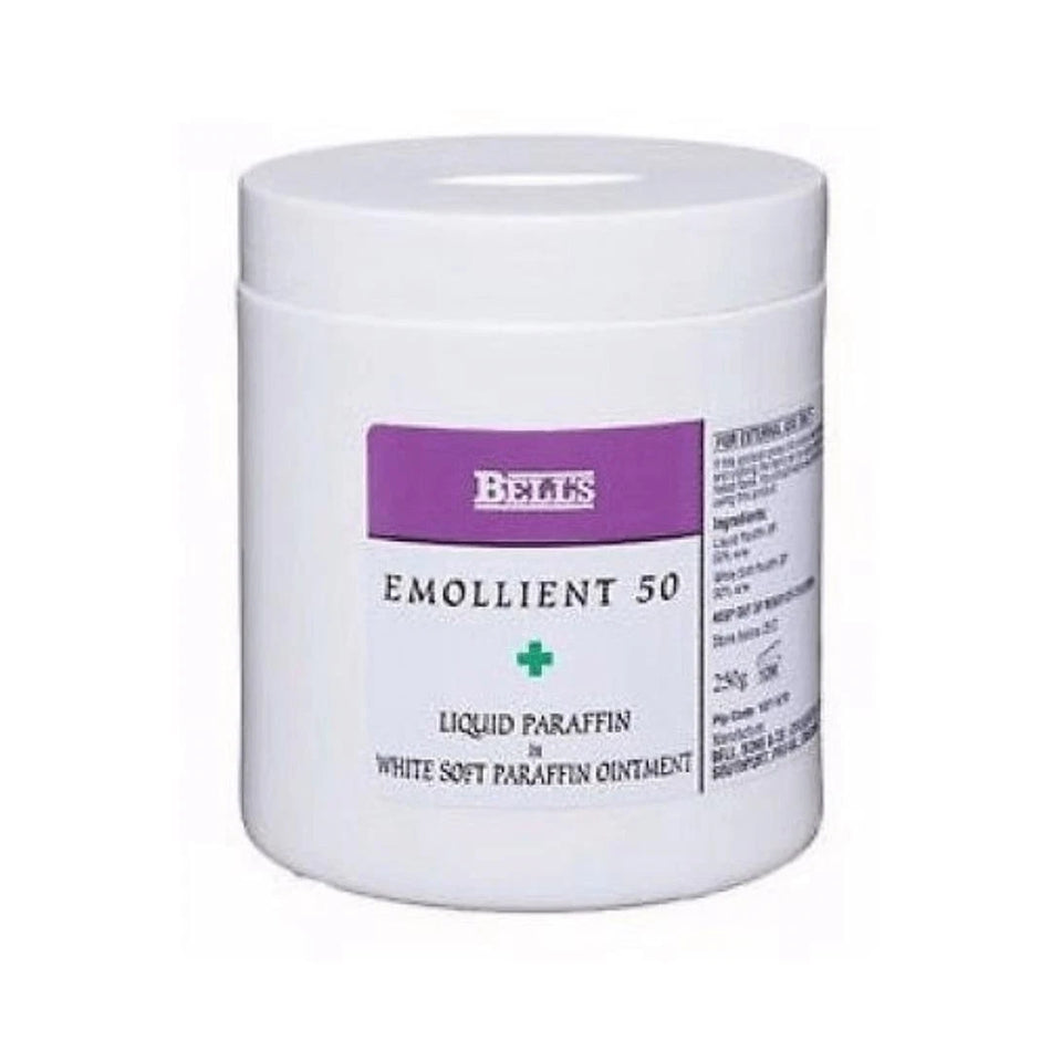 Bell's Emollient 50 Liquid Paraffin 50% in White Soft Paraffin Ointment - 500g