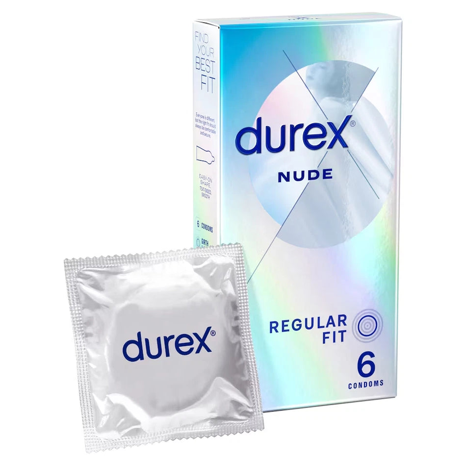 Durex Nude Ultra-Thin Condoms Regular - 6 Condoms